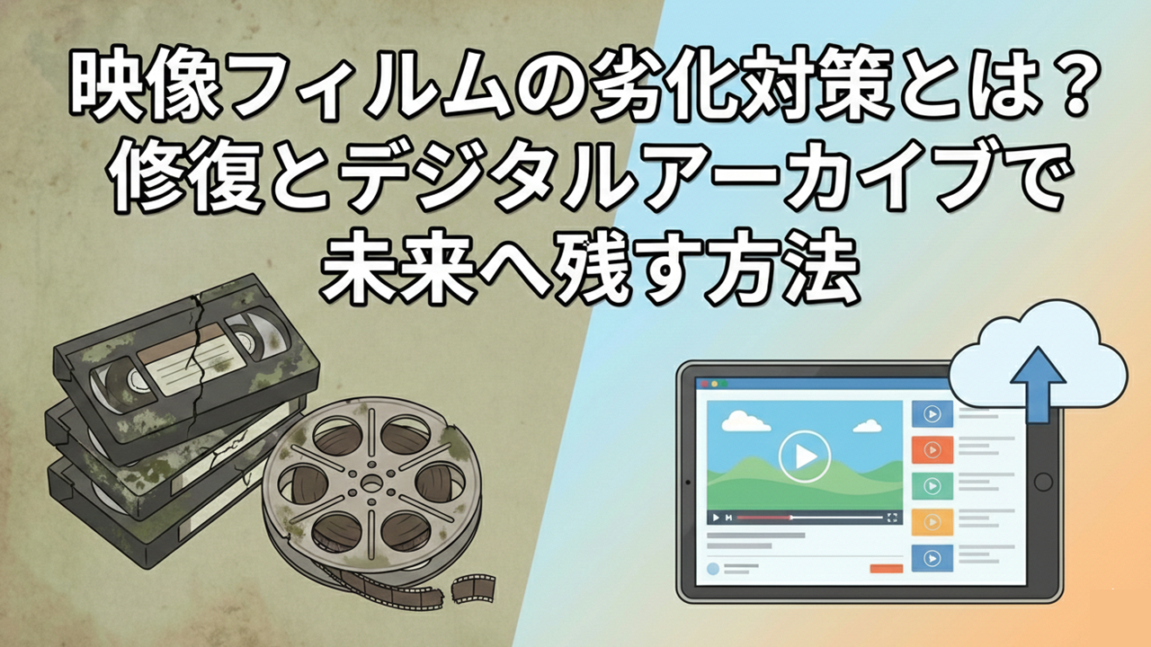 映像フィルムの劣化対策とは？修復とデジタルアーカイブで未来へ残す方法